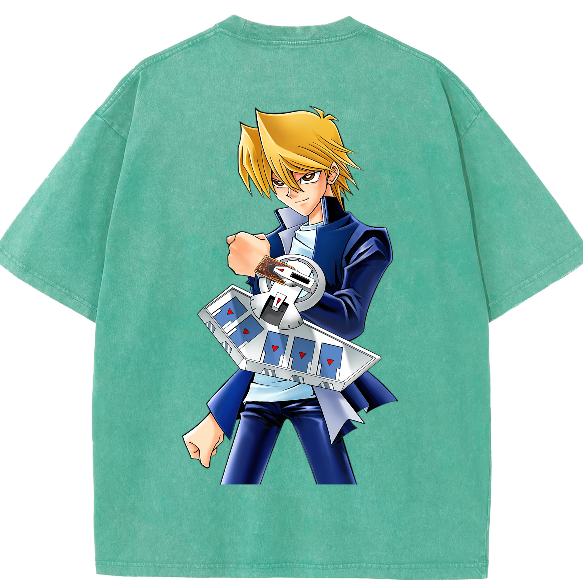 （画像用） 遊☆戯☆王 Yu-Gi-Oh! 綿100% ヴィンテージ風 半袖Tシャツ（背面プリント）